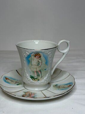 Maud Humphrey Bogart Cup & Saucer 1991 Hamilton Gifts